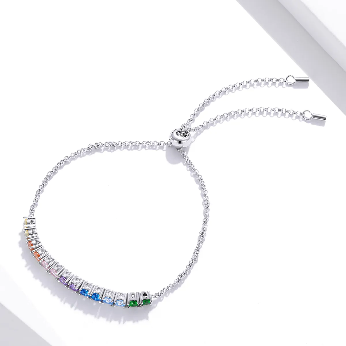 Pandora Style Silver Bracelet Rainbow Bridge - SCB213