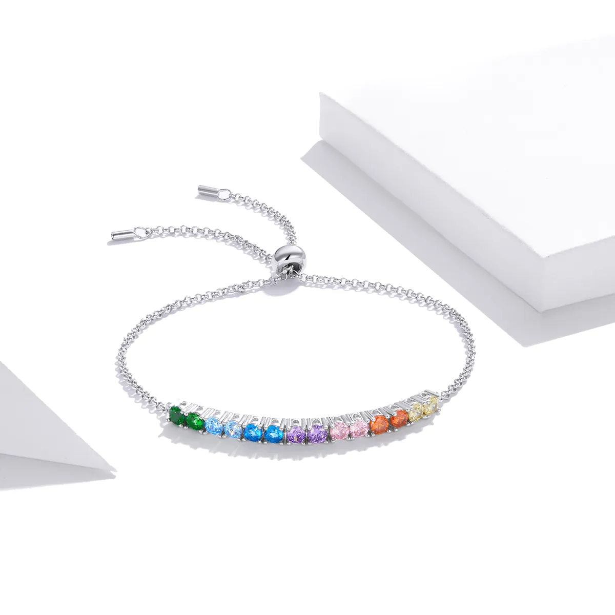 Pandora Style Silver Bracelet Rainbow Bridge - SCB213