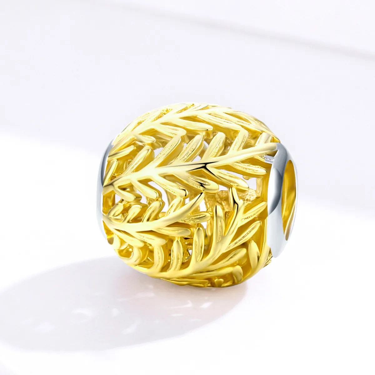 Pandora Style 18ct Gold Plated Charm, Branch - SCC1332