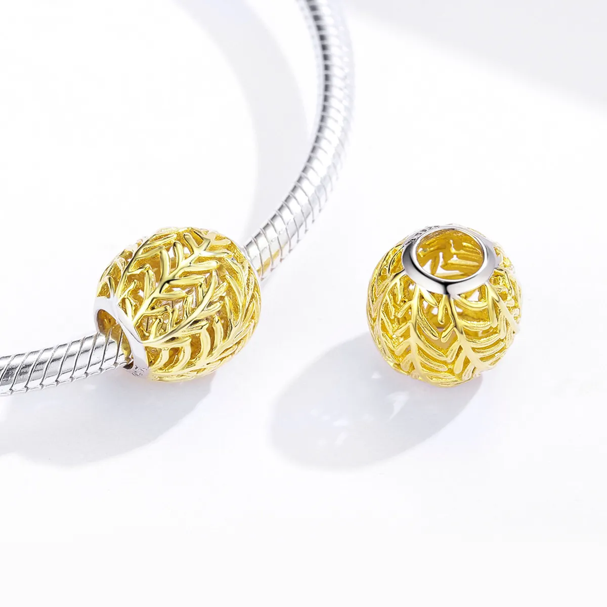 Pandora Style 18ct Gold Plated Charm, Branch - SCC1332