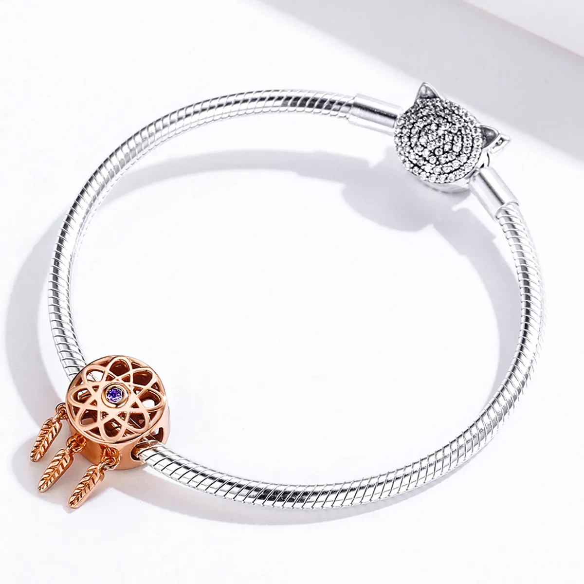 Pandora Style Charm, Dream Catcher Rose Gold - SCC330-C