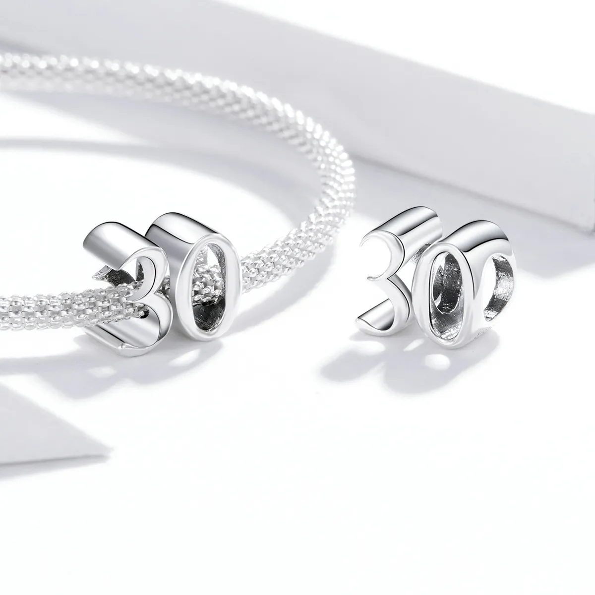 Pandora Style Silver Charm, 30Th Birthday - SCC1622