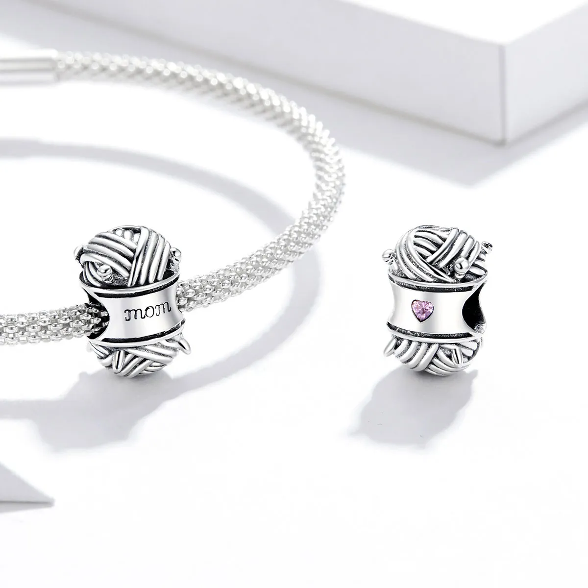 Pandora Style Silver Charm, Ball of Yarn - SCC1654