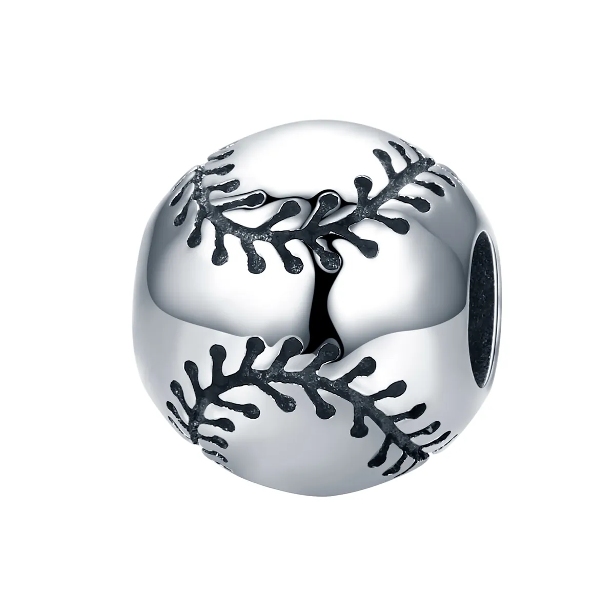 Pandora Style Silver Charm, Baseball Passion - SCC449