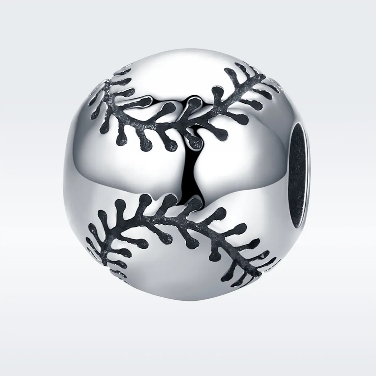 Pandora Style Silver Charm, Baseball Passion - SCC449