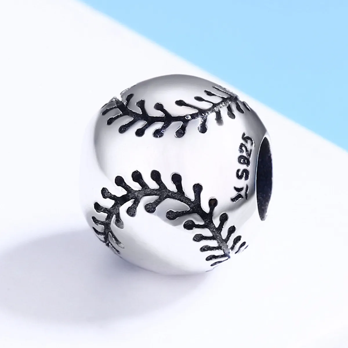 Pandora Style Silver Charm, Baseball Passion - SCC449