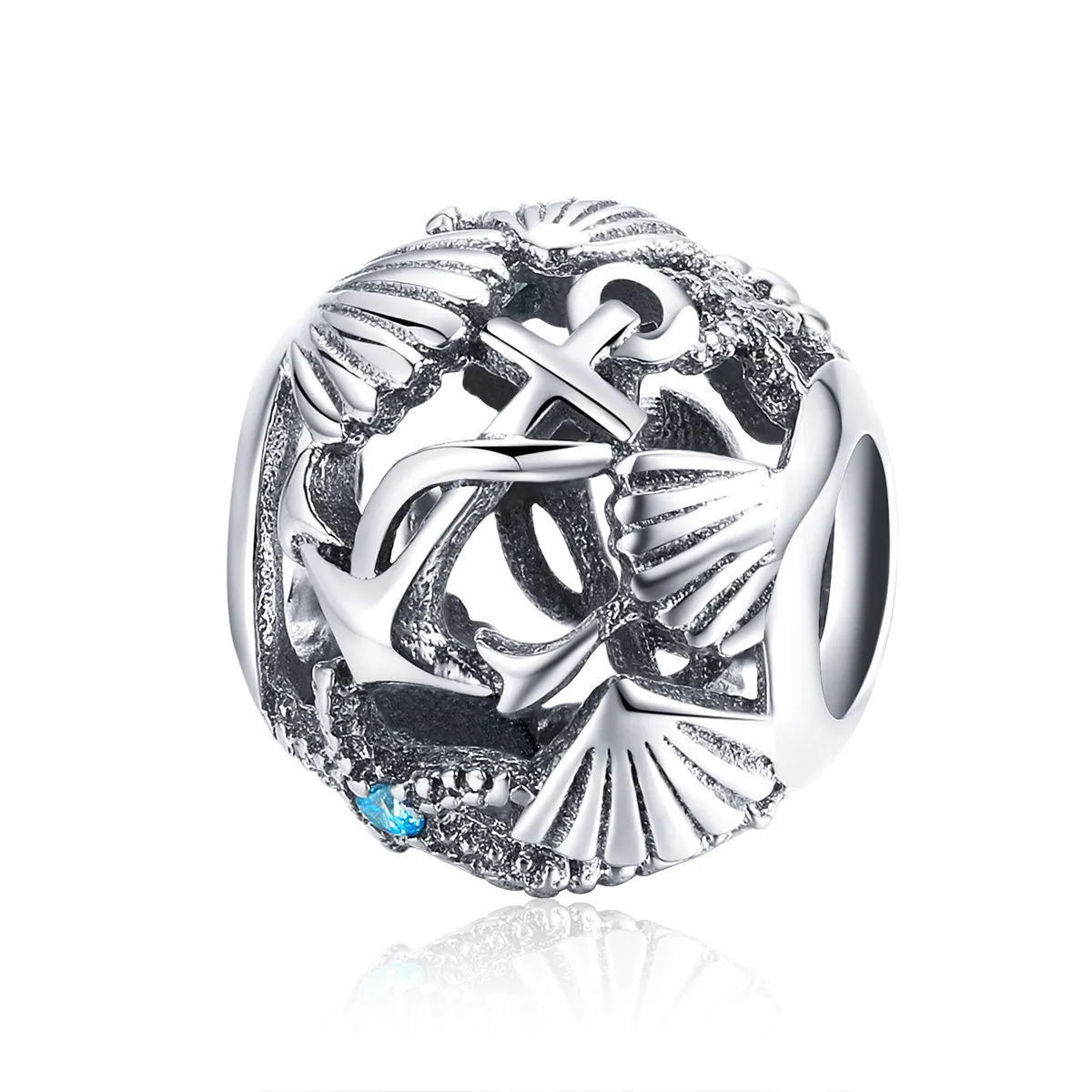 Pandora Style Silver Charm, Beach - SCC995