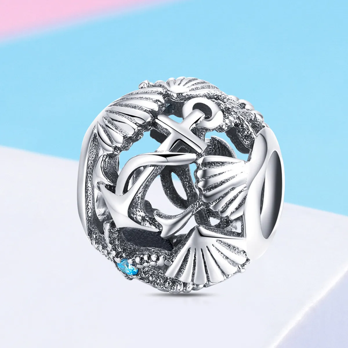 Pandora Style Silver Charm, Beach - SCC995