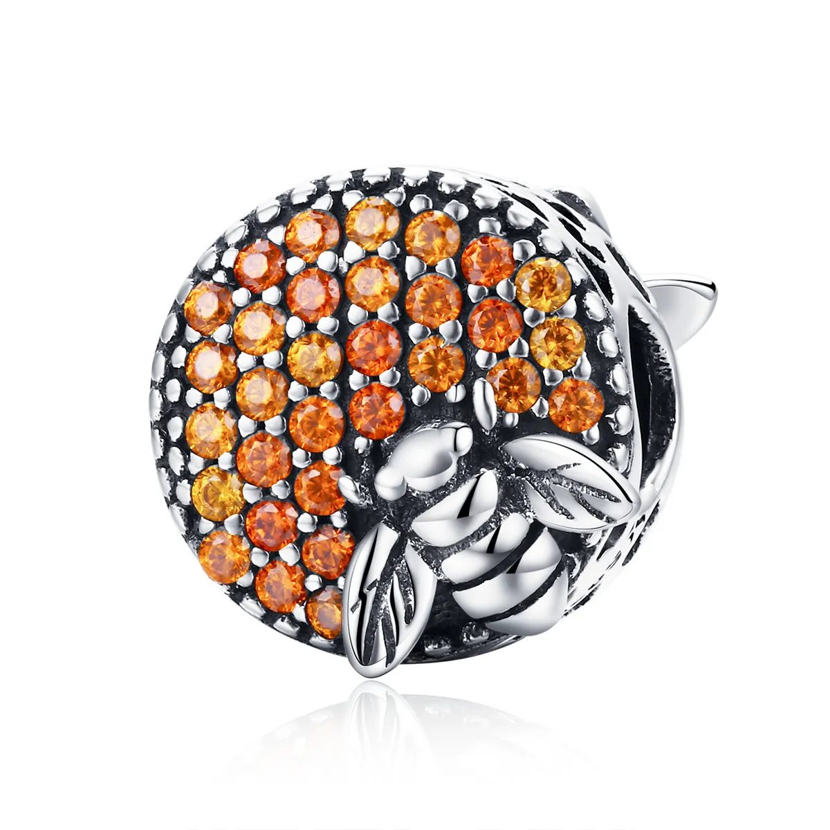 Pandora Style Silver Charm, Bee House - SCC654