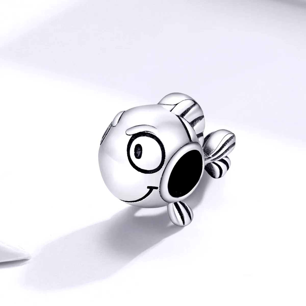 Pandora Style Silver Charm, Big Eyes Fish - SCC1477