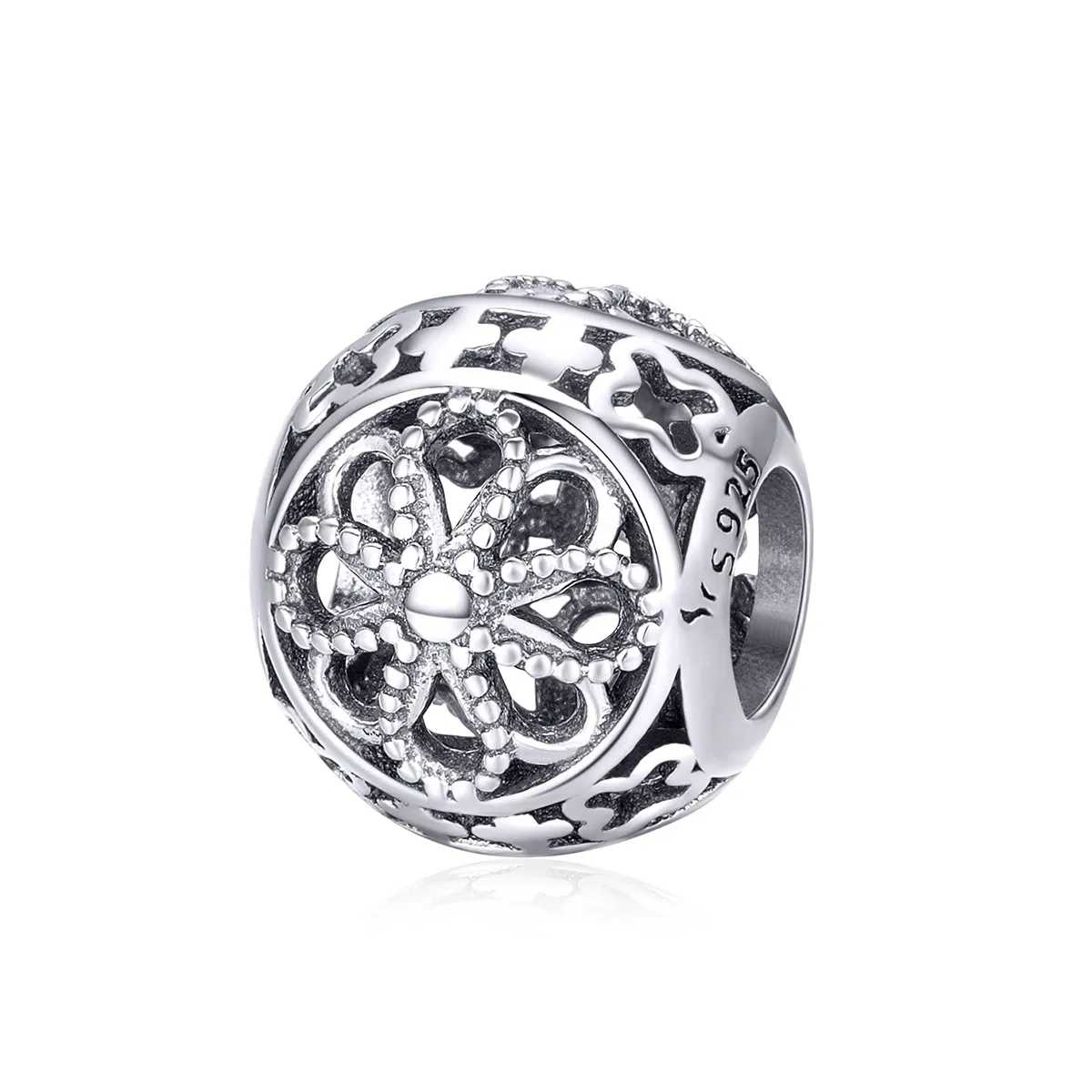 Pandora Style Silver Charm, Blossoms - SCC899