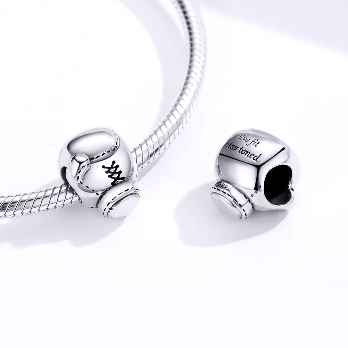 Pandora Style Silver Charm, Boxing Glove - SCC1325