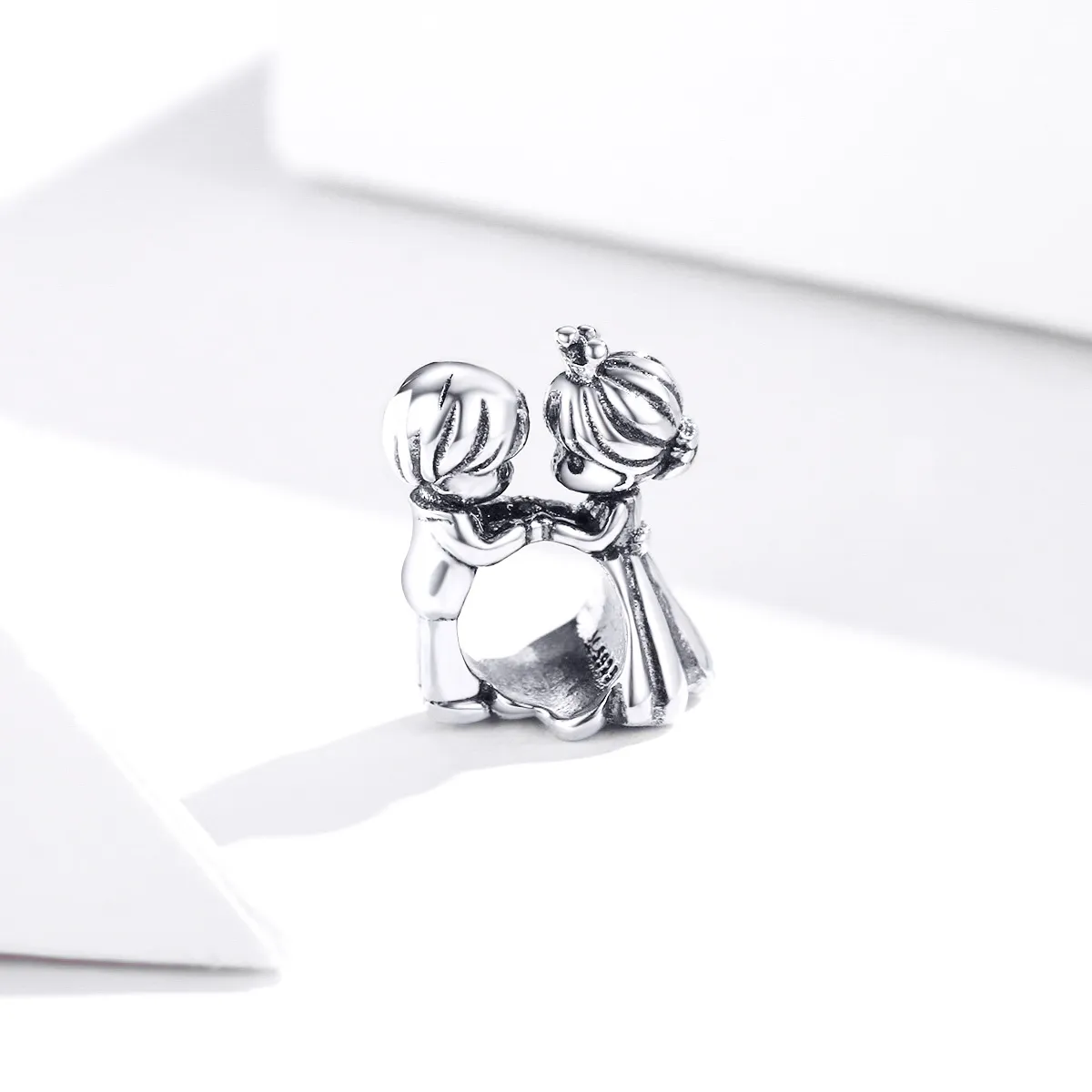 Pandora Style Silver Charm, Boy and Girl Dance - SCC1565