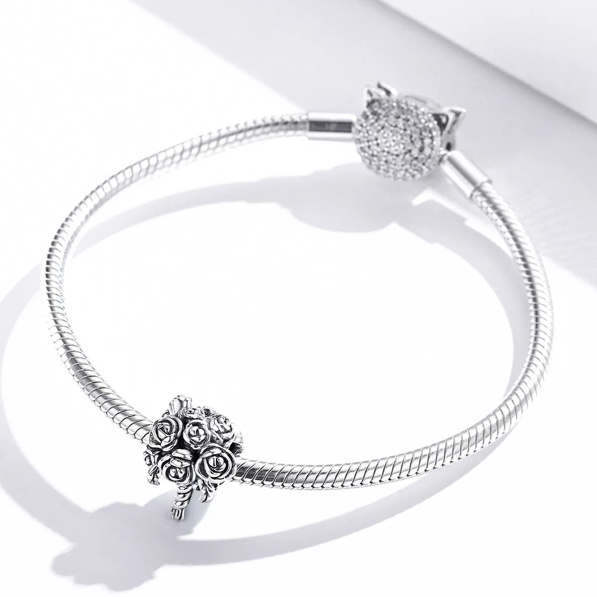 Pandora Style Silver Charm, Brdal Bouquet - SCC1566