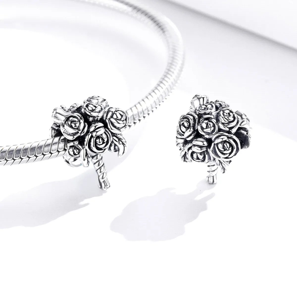 Pandora Style Silver Charm, Brdal Bouquet - SCC1566