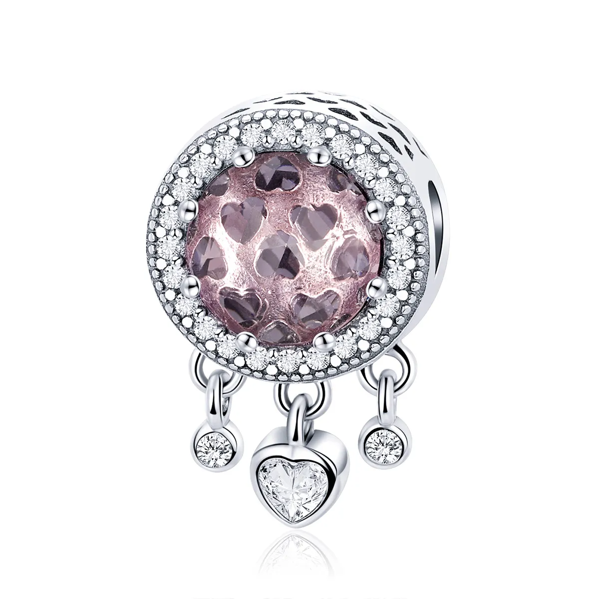 Pandora Style Silver Charm, Brilliant Heart - SCC998