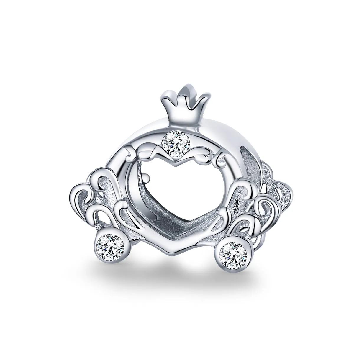 Pandora Style Silver Charm, Cinderella\'s Pumpkin Car - BSC270