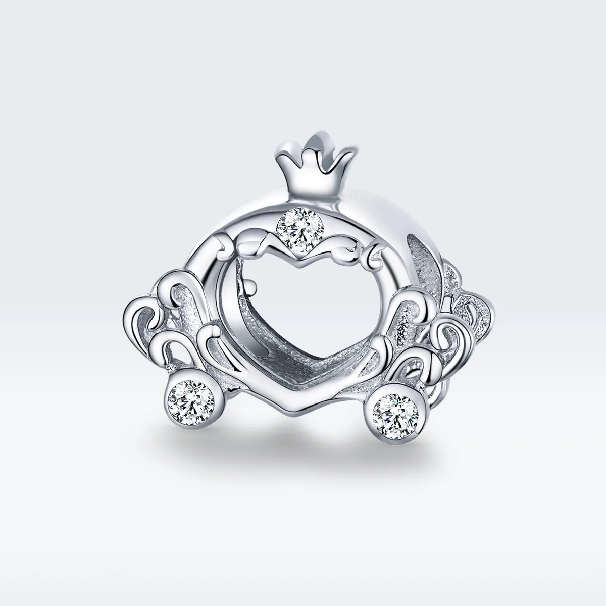 Pandora Style Silver Charm, Cinderella's Pumpkin Car - BSC270