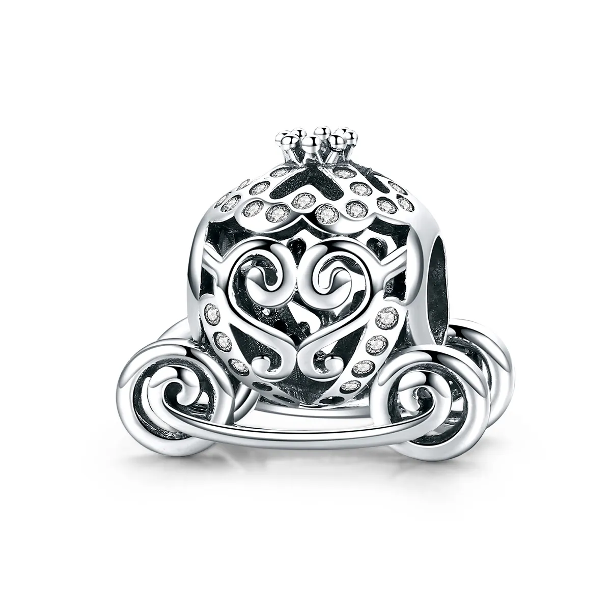 Pandora Style Silver Charm, Cinderella's Pumpkin Car - SCC792