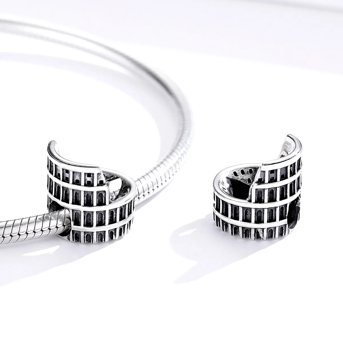 Pandora Style Silver Charm, Colosseum - SCC1543