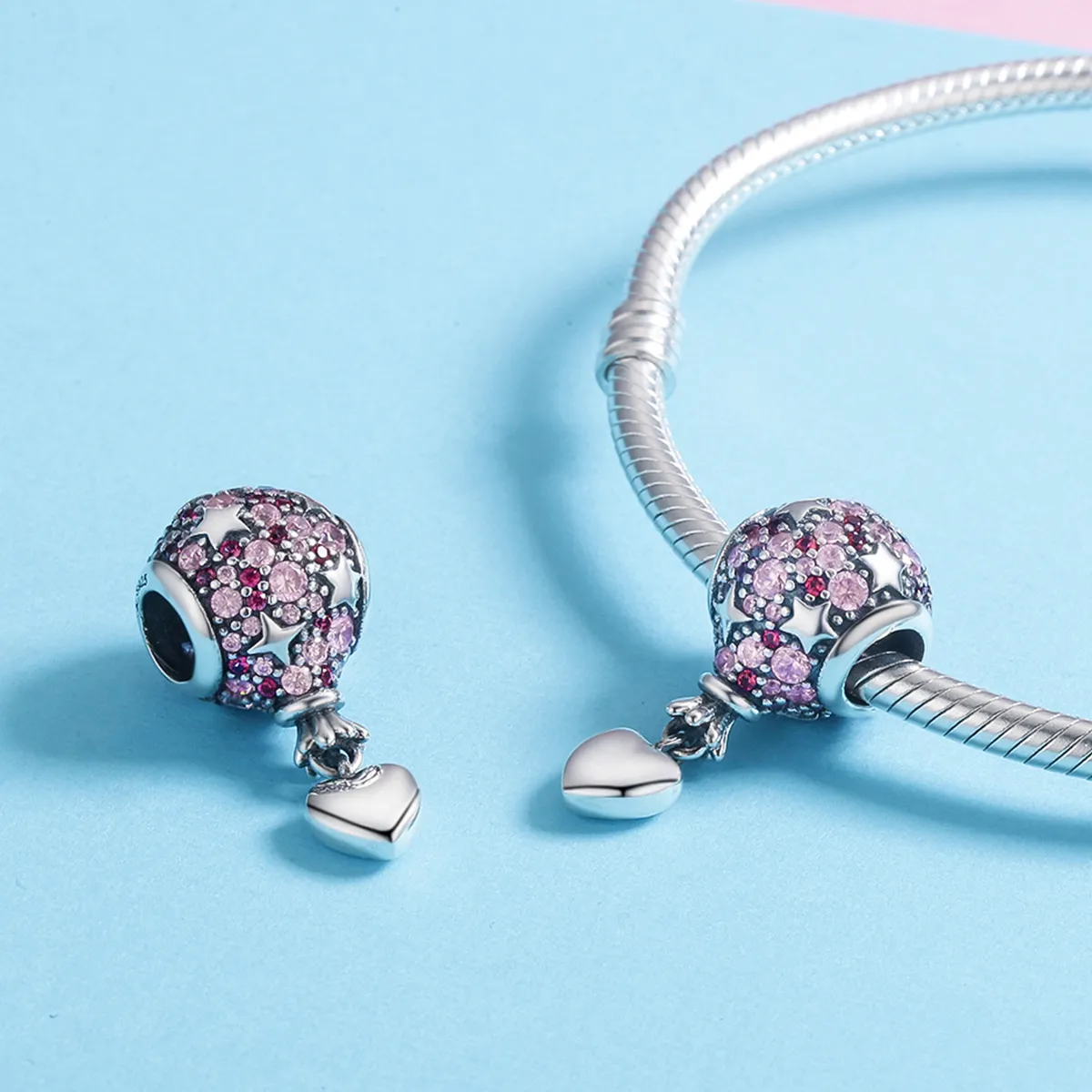 Pandora Style Silver Charm, Confession Balloon - SCC517