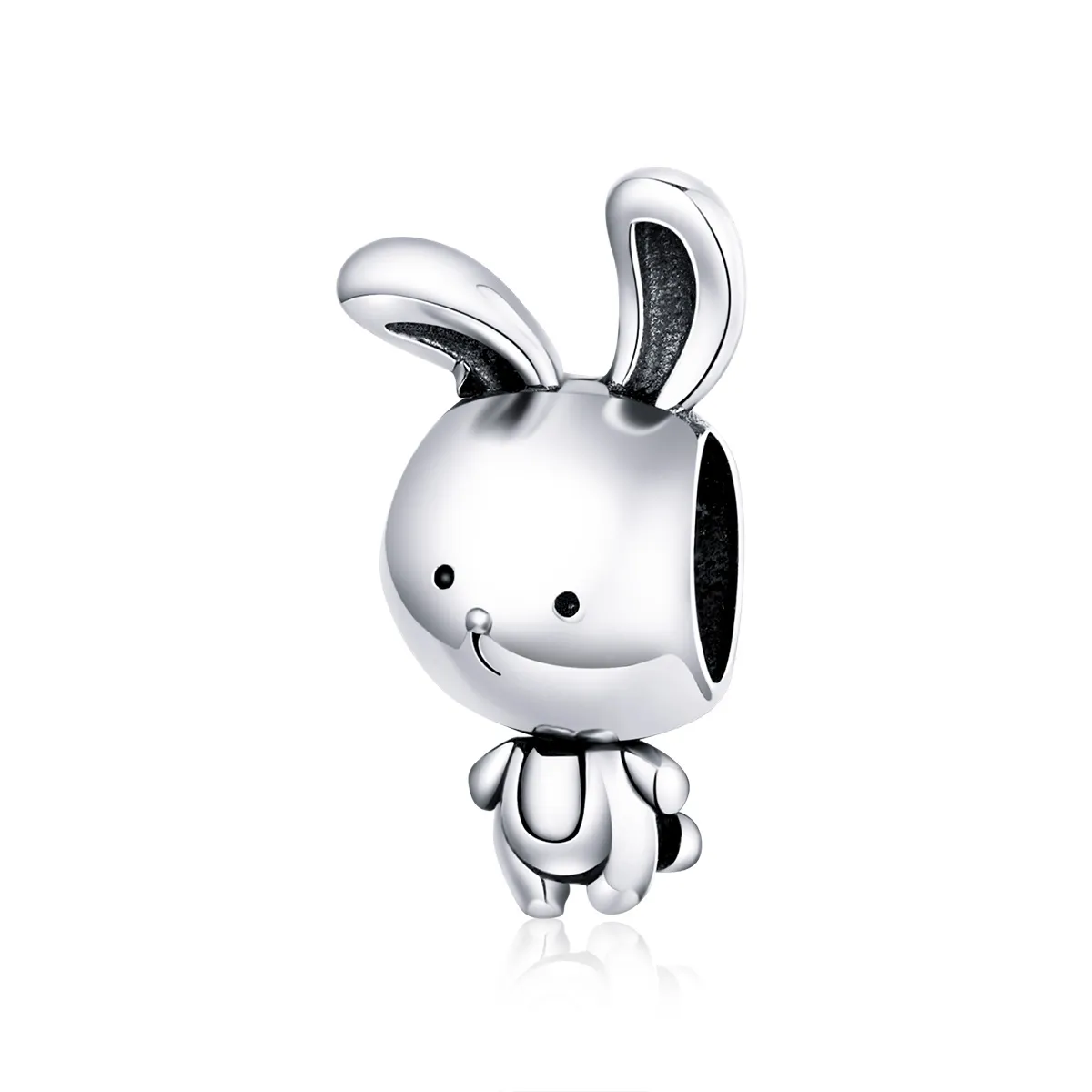 Pandora Style Silver Charm, Cute Bunny - SCC1517