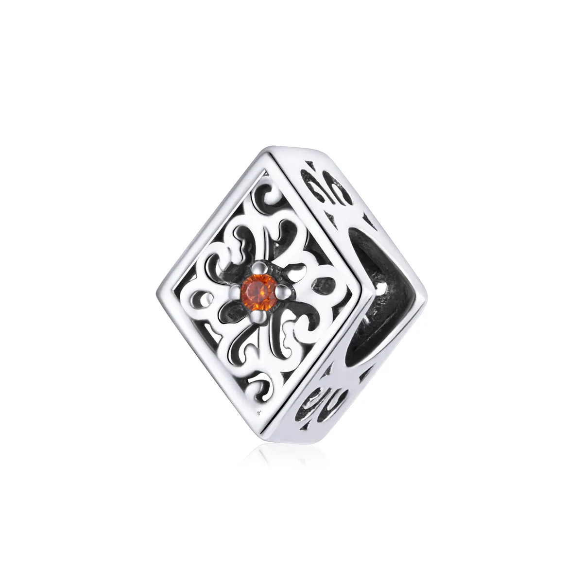 Pandora Style Silver Charm, Diamond - SCC1825