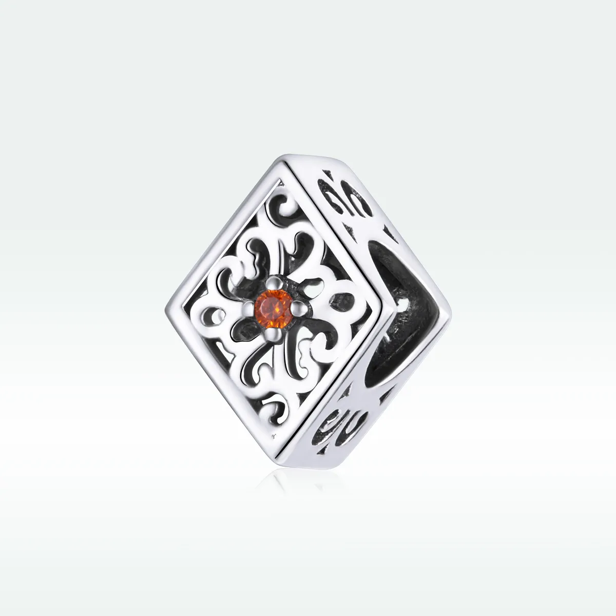 Pandora Style Silver Charm, Diamond - SCC1825