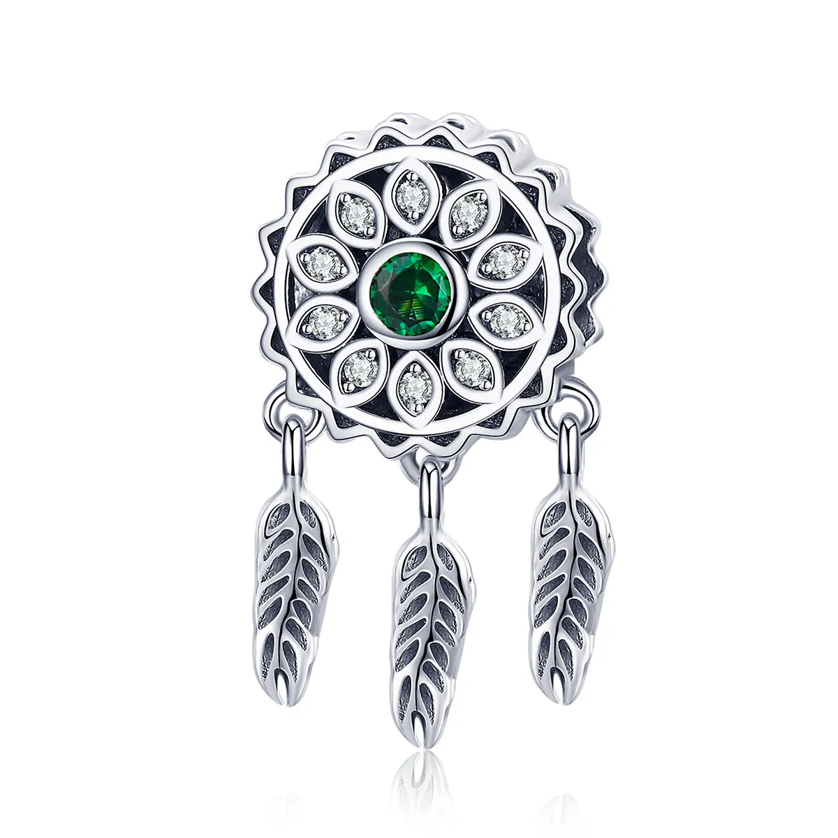 Pandora Style Silver Charm, Dreamcatcher - SCC893