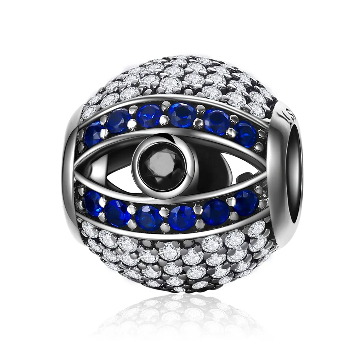 Pandora Style Silver Charm, Evil Eye - SCC172