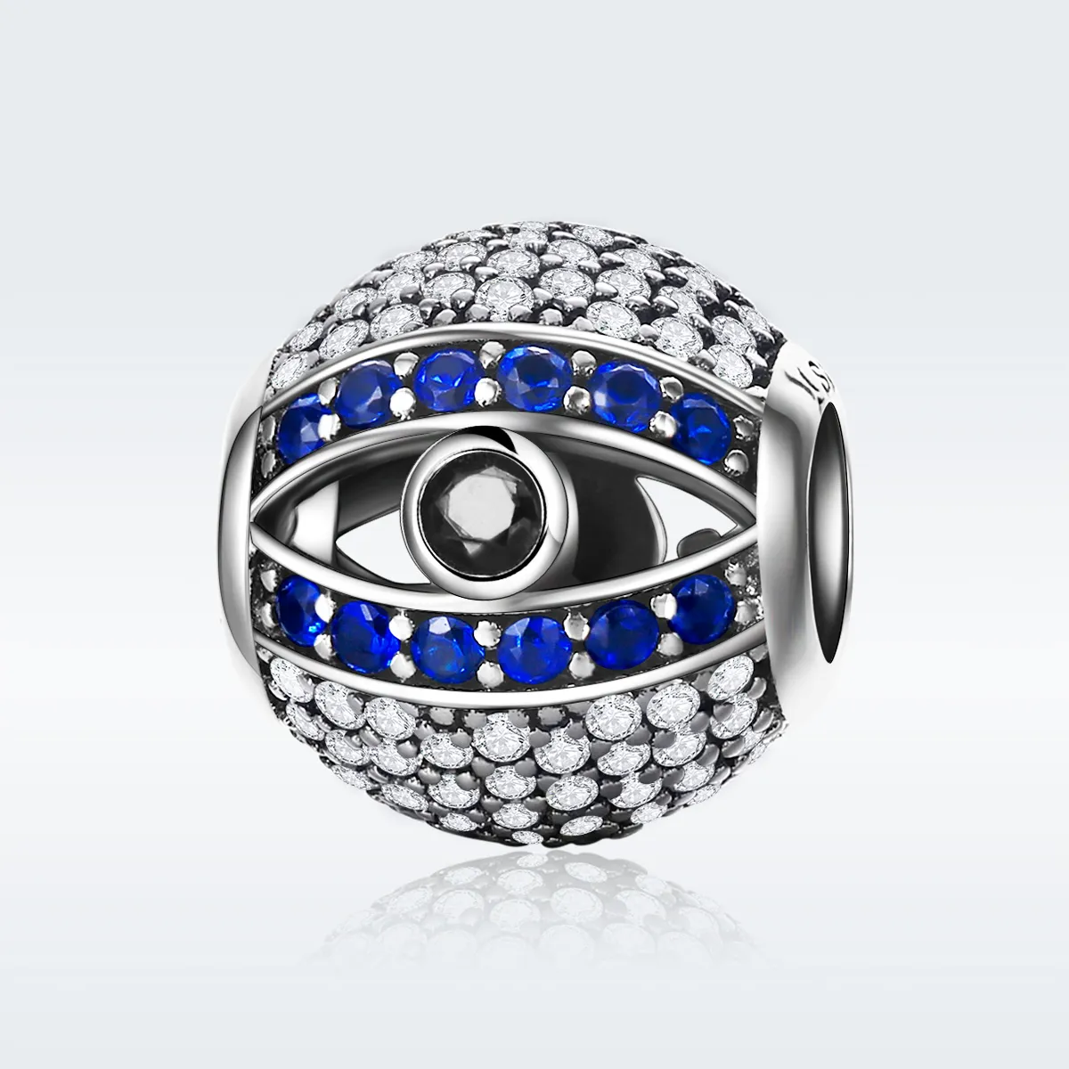 Pandora Style Silver Charm, Evil Eye - SCC172