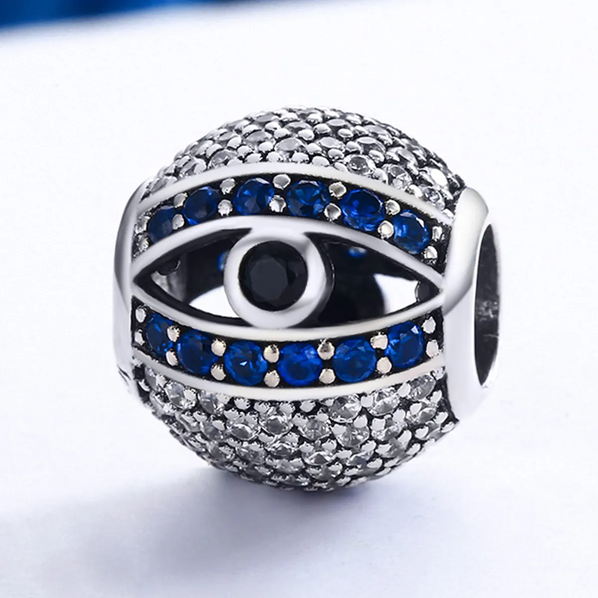 Pandora Style Silver Charm, Evil Eye - SCC172