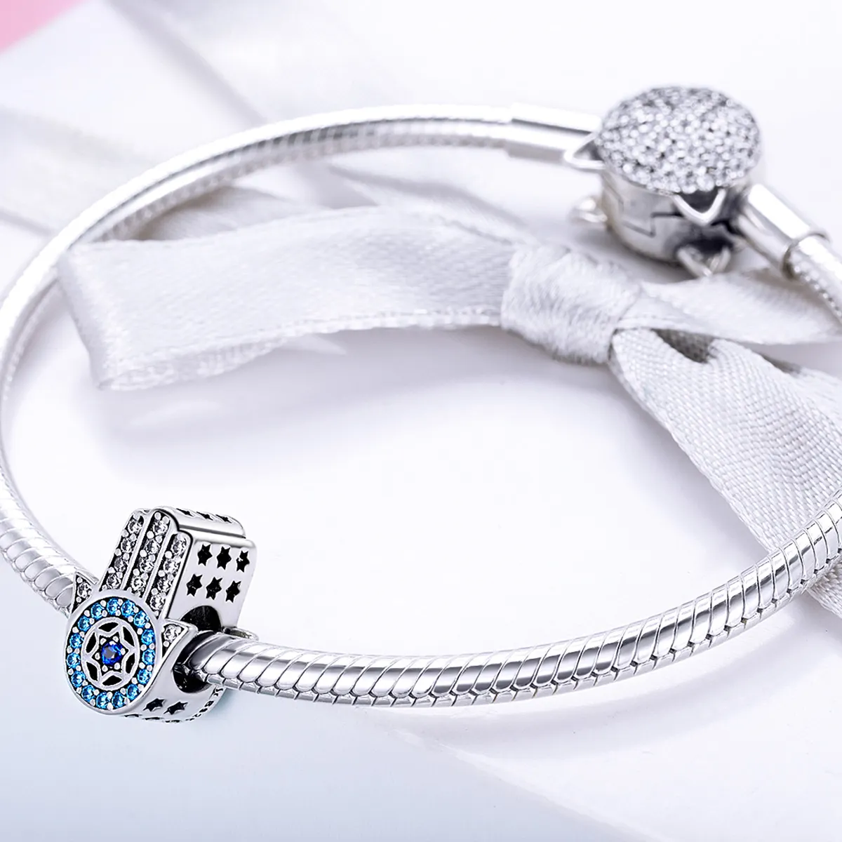 Pandora Style Silver Charm, Fatima's Guardian - SCC721