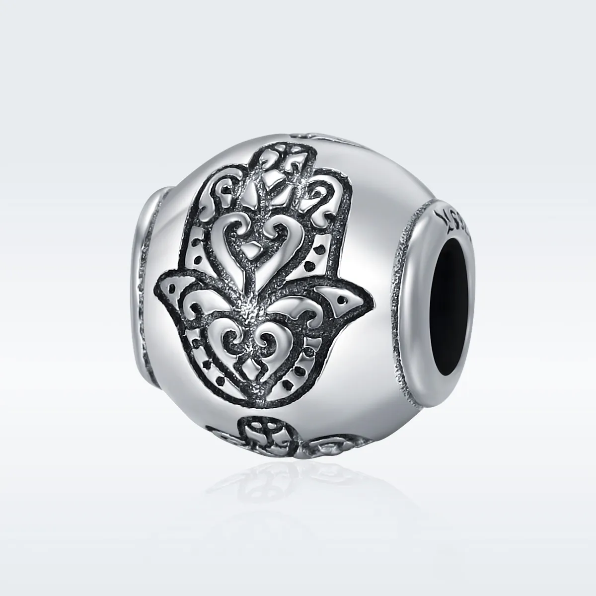 Pandora Style Silver Charm, Fatima's Hand - SCC306