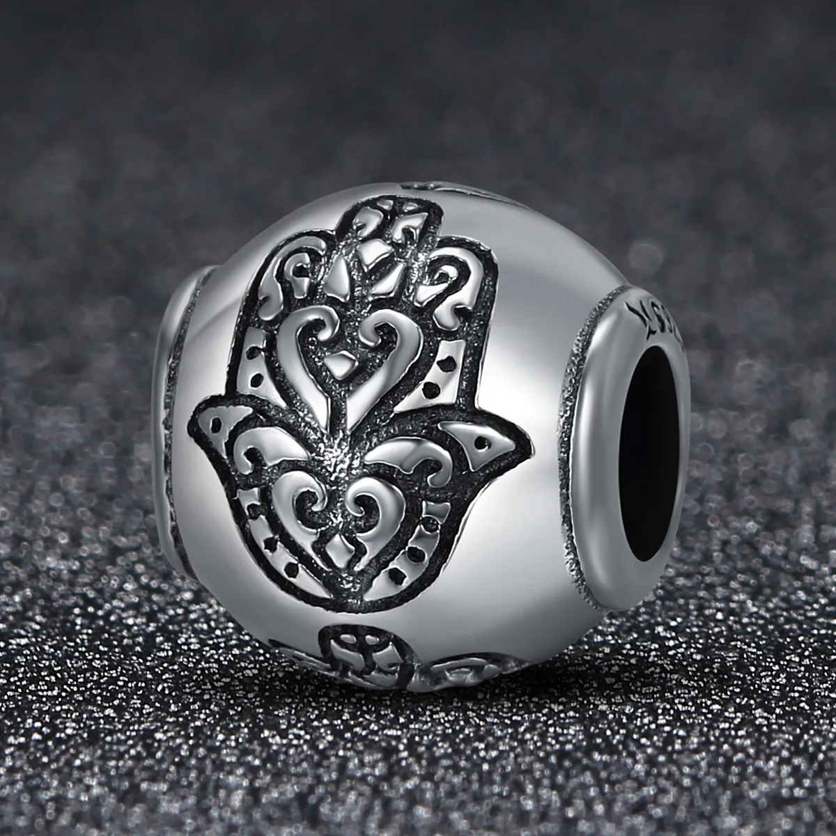 Pandora Style Silver Charm, Fatima's Hand - SCC306