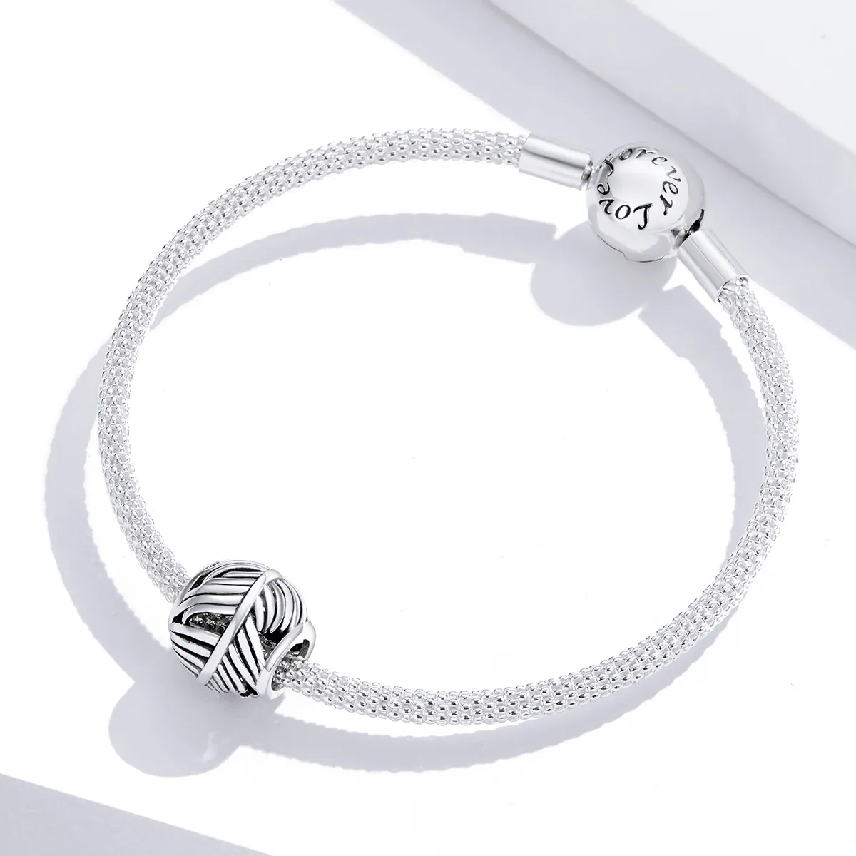 Pandora Style Silver Charm, Feather - SCC1509