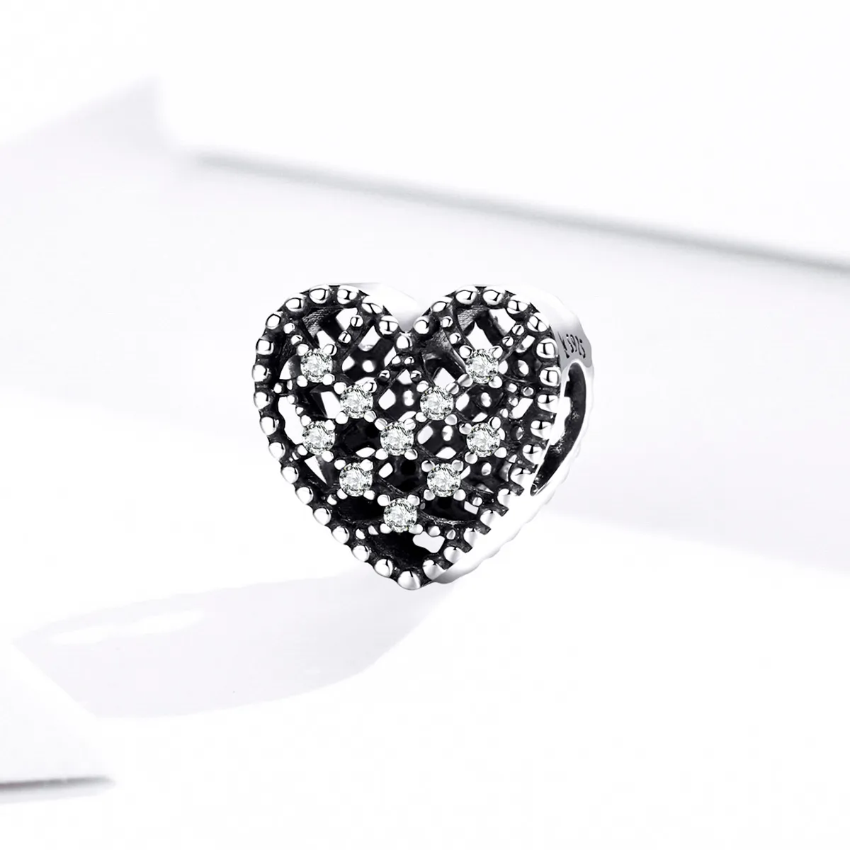 Pandora Style Silver Charm, Follow Your Heart - SCC1572