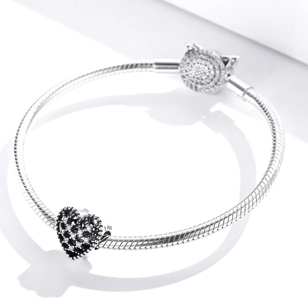 Pandora Style Silver Charm, Follow Your Heart - SCC1572