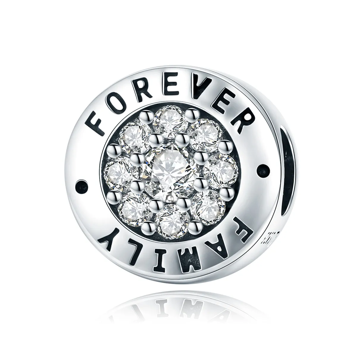 Pandora Style Silver Charm, Forever Home - SCC814