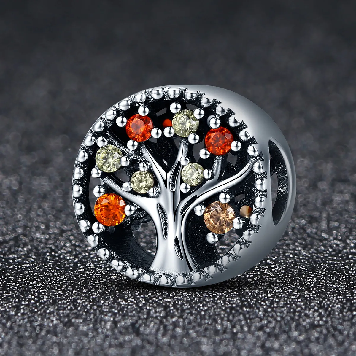 Pandora Style Silver Charm, Fruit of Autumn - SCC219