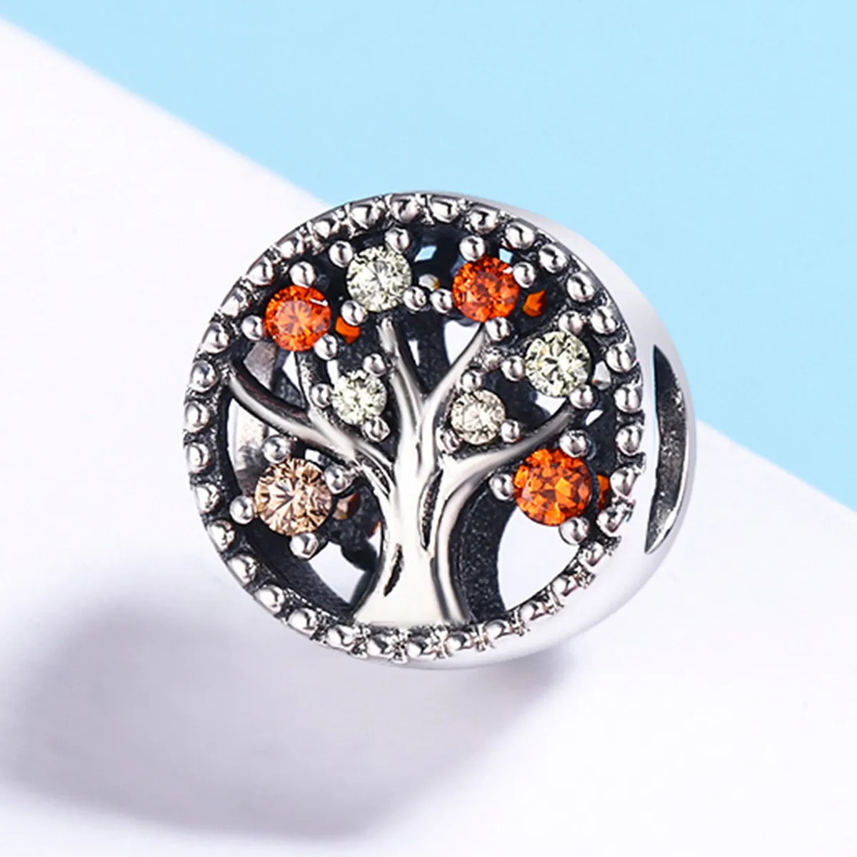 Pandora Style Silver Charm, Fruit of Autumn - SCC219