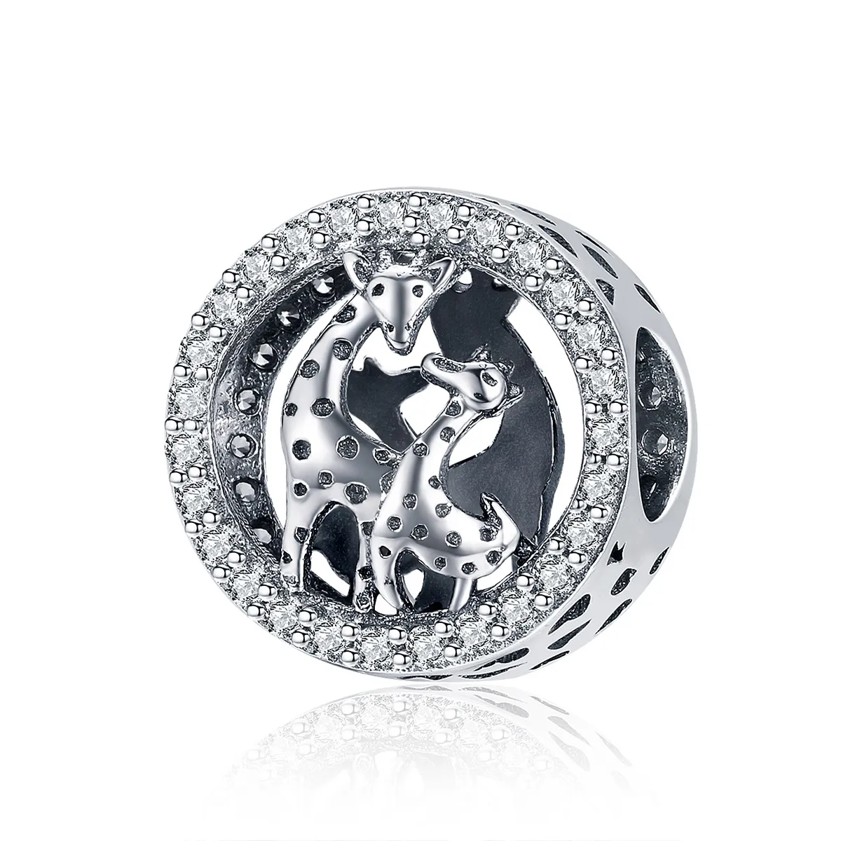 Pandora Style Silver Charm, Giraffe - SCC997