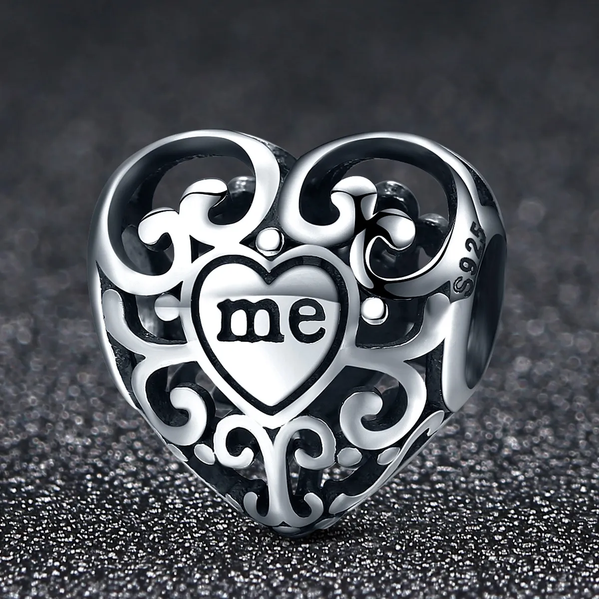 Pandora Style Silver Charm, Heart Me - SCC145