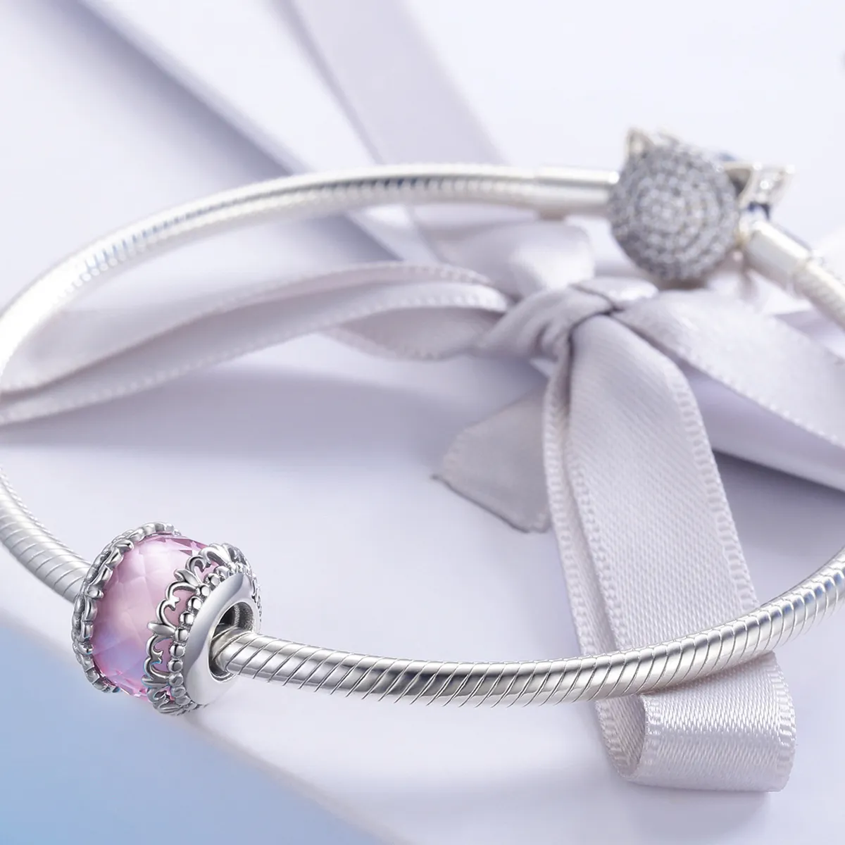 Pandora Style Silver Charm, Iris - SCC711