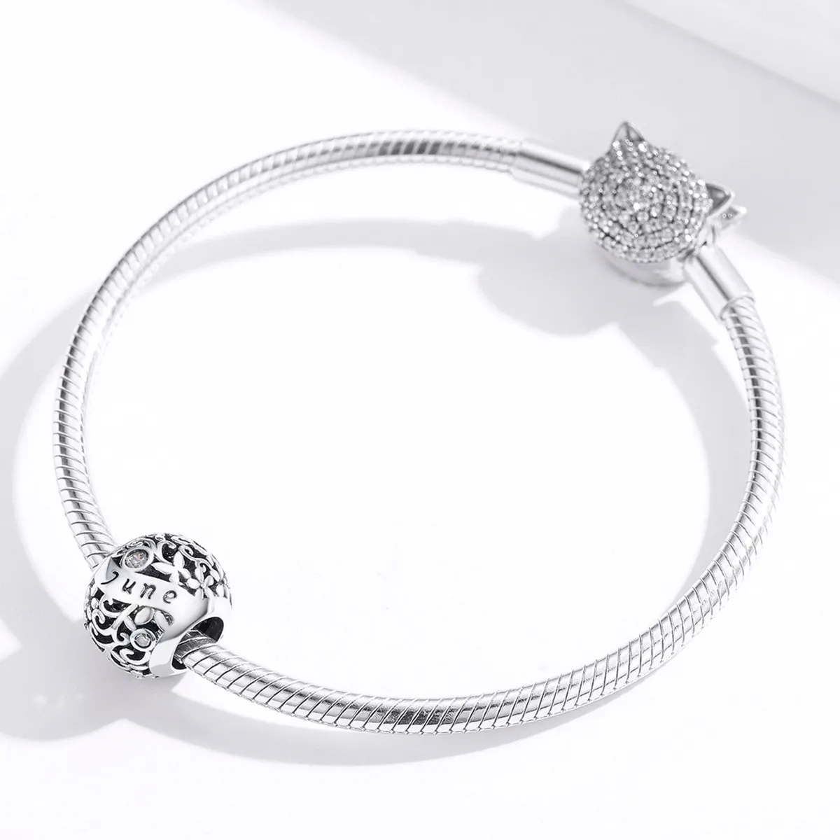 Pandora Style Silver Charm, June Birthstone - SCC1385-6