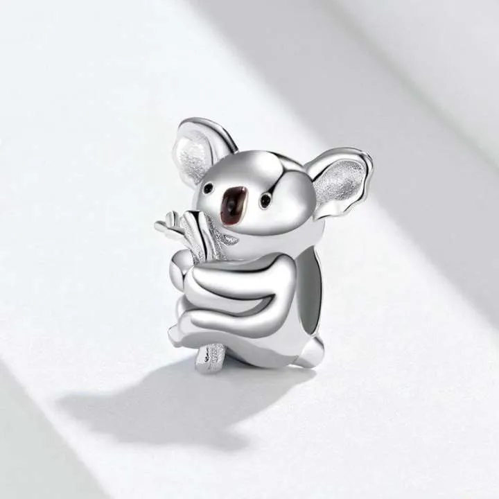 Pandora Style Silver Charm, Koala Bear - BSC093