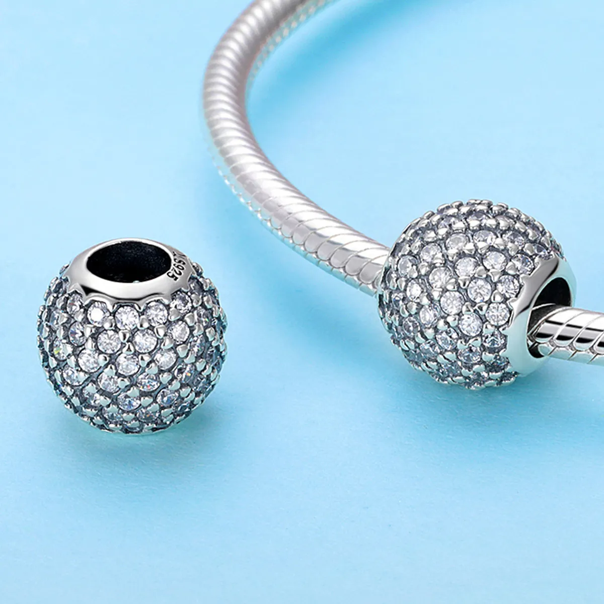 Pandora Style Silver Charm, Light - SCC733