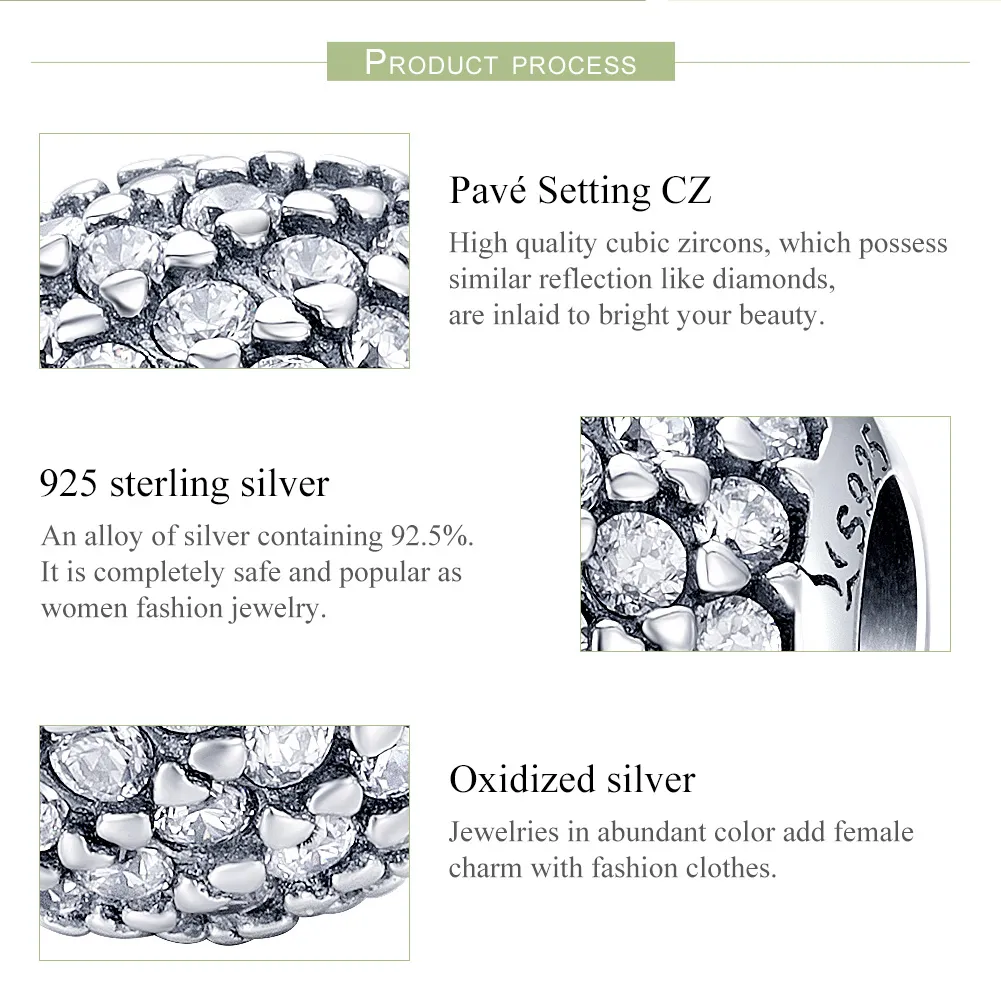 Pandora Style Silver Charm, Light - SCC733