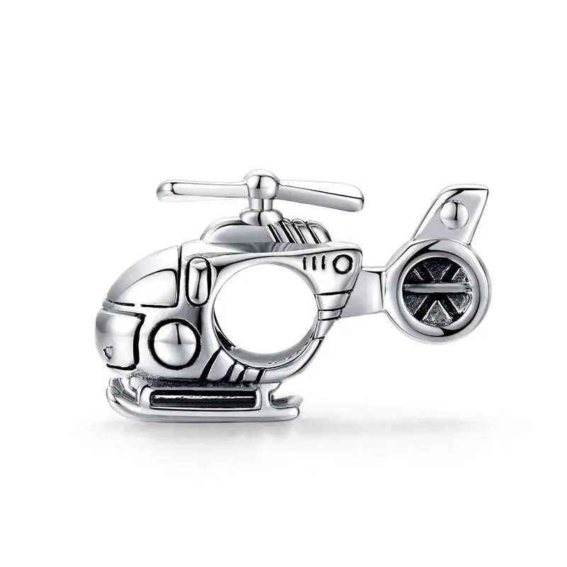 Pandora Style Silver Charm, Little Helicopter - SCC1699