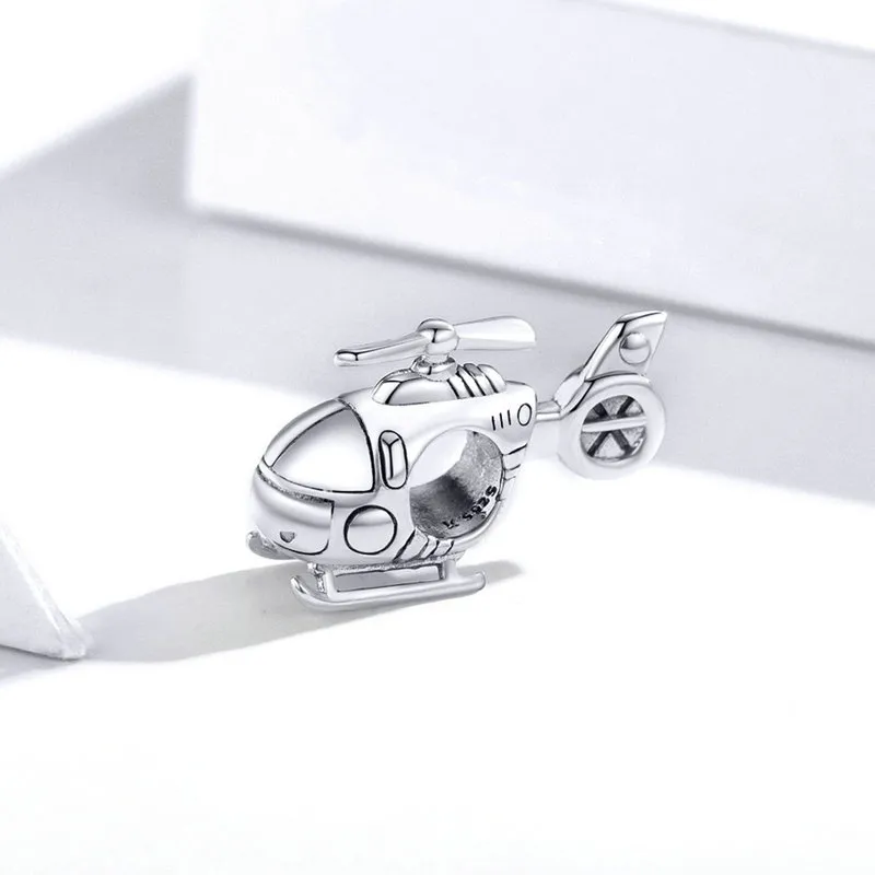 Pandora Style Silver Charm, Little Helicopter - SCC1699